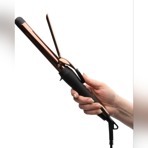 FOXYBAE TITANIUM Rose Gold Spring Curler Hair IRON WAND 1" 25mm - Picture 6 of 10